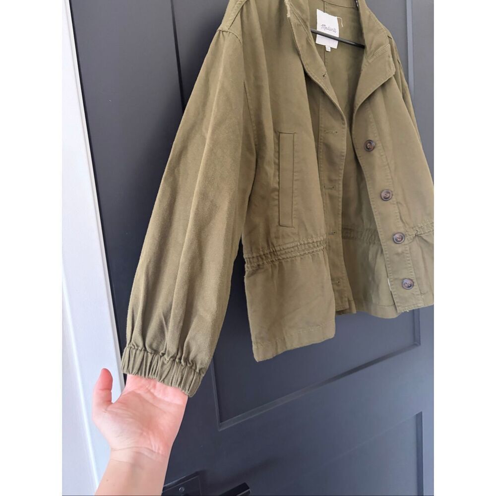 Madewell Highbury Military Jacket in Kale Size Small - Picture 8 of 9